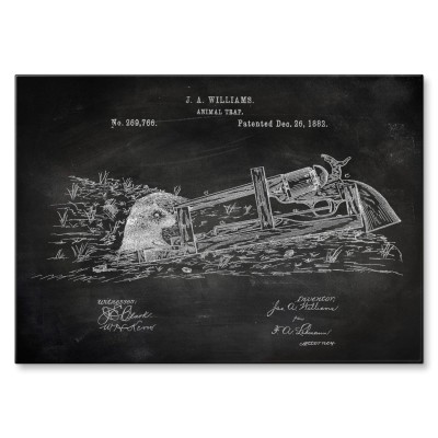 Plakat metalowy Animal Trap Slate Prezent