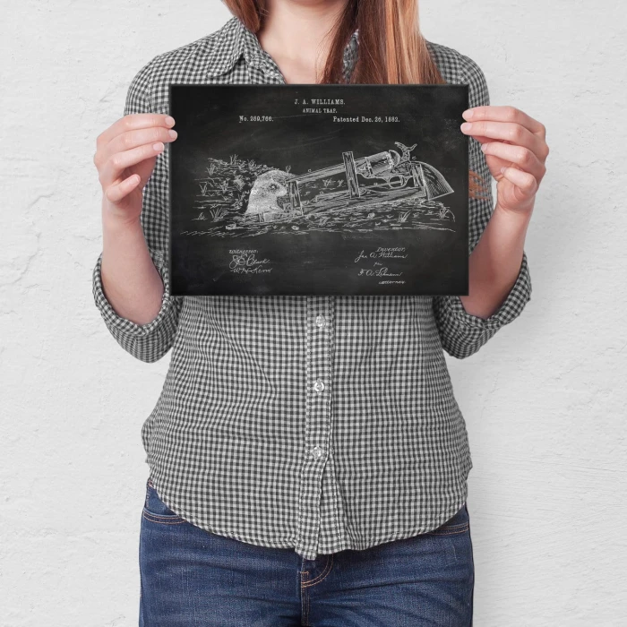 Poster metal Animal Trap Slate gift