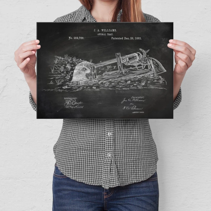 Poster metal Animal Trap Slate gift