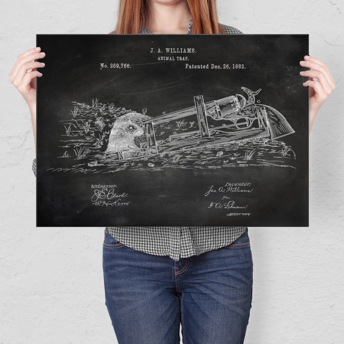 Poster metal Animal Trap Slate gift