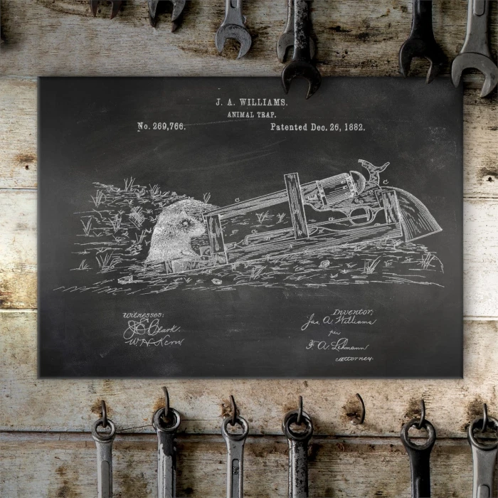 Poster metal Animal Trap Slate gift