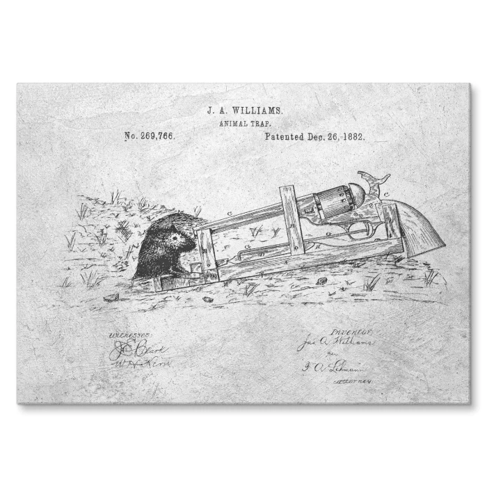 Plakat metalowy Animal Trap Stone Prezent