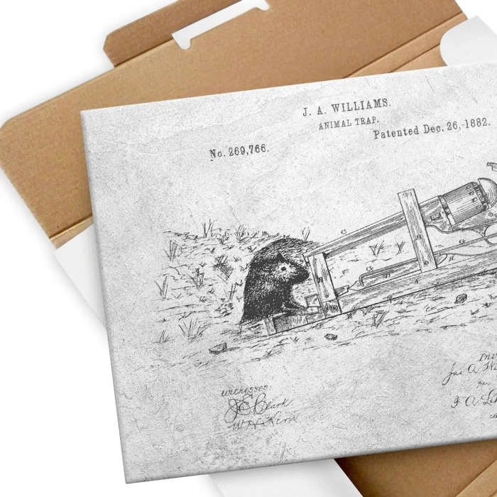 Plakat metalowy Animal Trap Stone Prezent