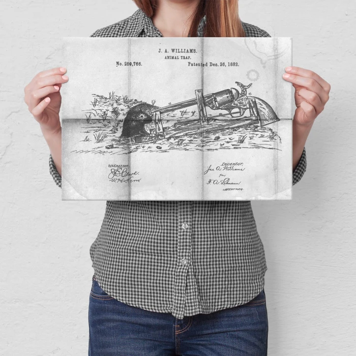 Poster metal Animal Trap Daily gift