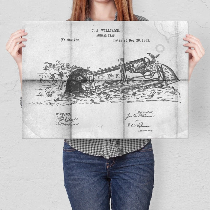 Poster metal Animal Trap Daily gift