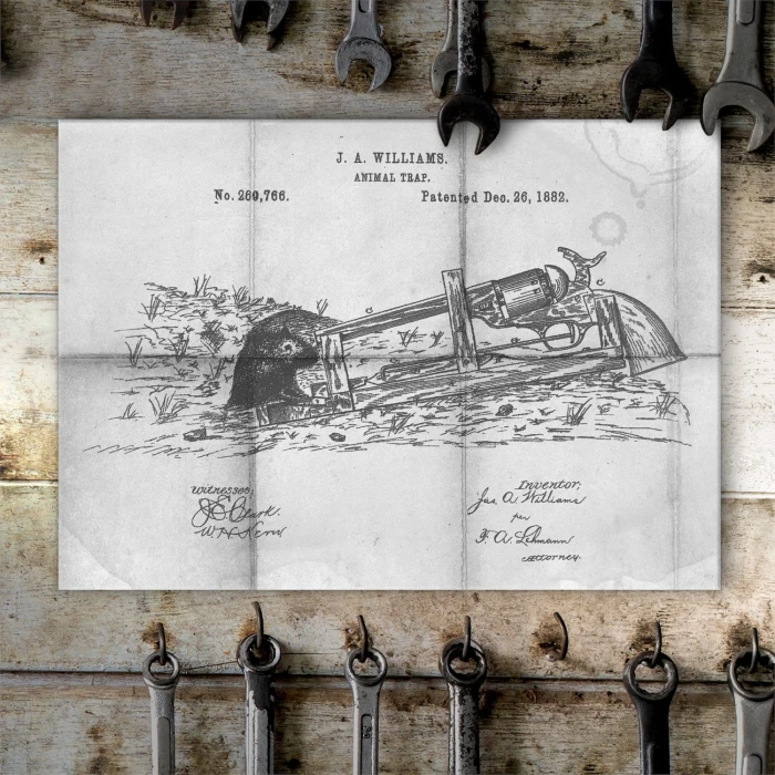Poster metal Animal Trap Daily gift