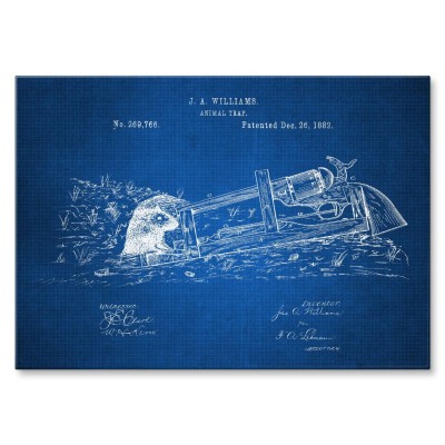 Plakat metalowy Animal Trap Tech Prezent