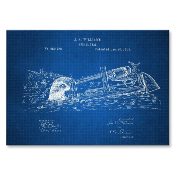 Poster metal Animal Trap Tech gift