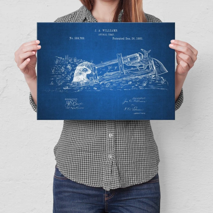 Poster metal Animal Trap Tech gift