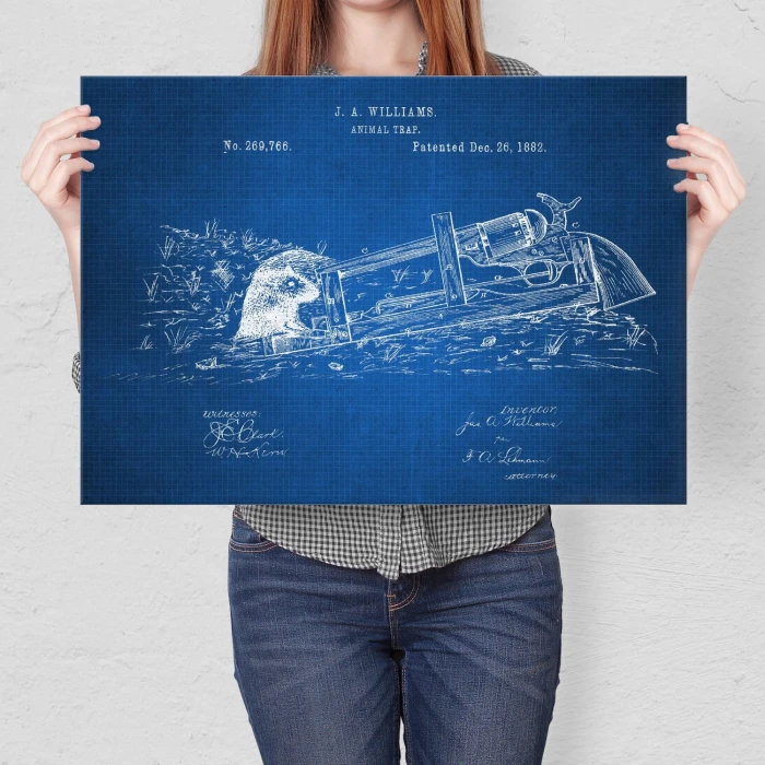 Poster metal Animal Trap Tech gift