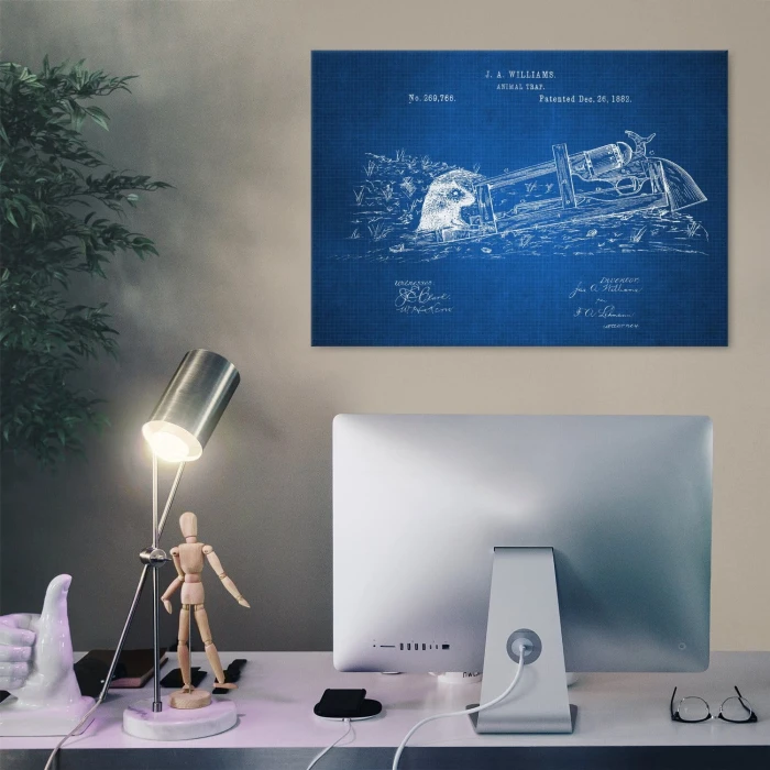 Poster metal Animal Trap Tech gift