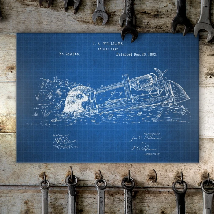 Poster metal Animal Trap Tech gift