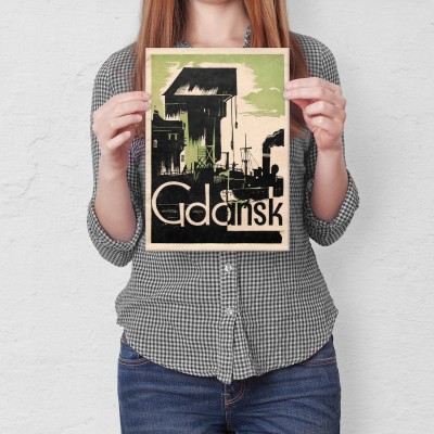 Poster metal Gdańsk gift