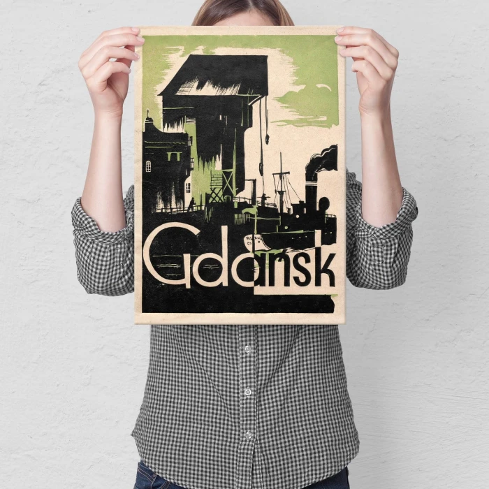 Plakat metalowy Gdańsk Prezent