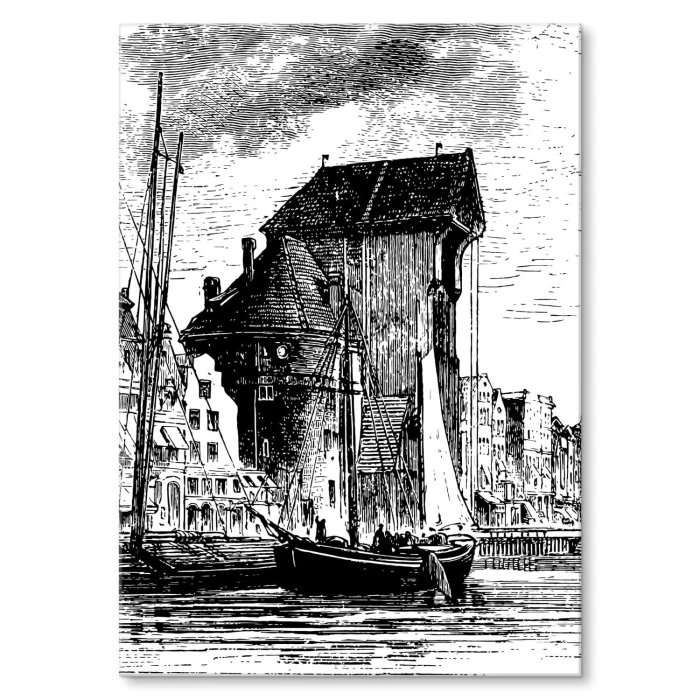 Poster metal Gdańsk 1874 r. gift