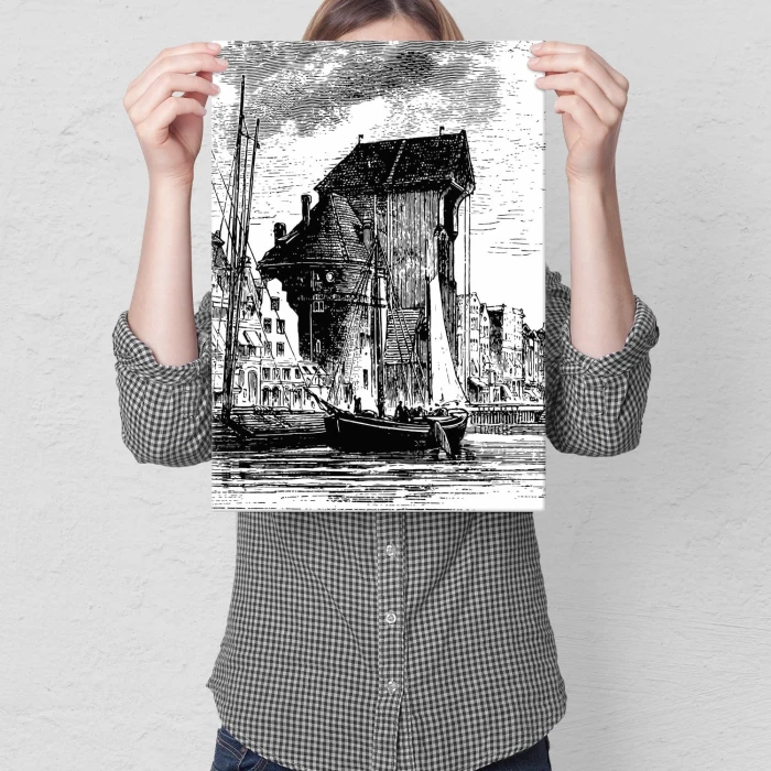 Poster metal Gdańsk 1874 r. gift