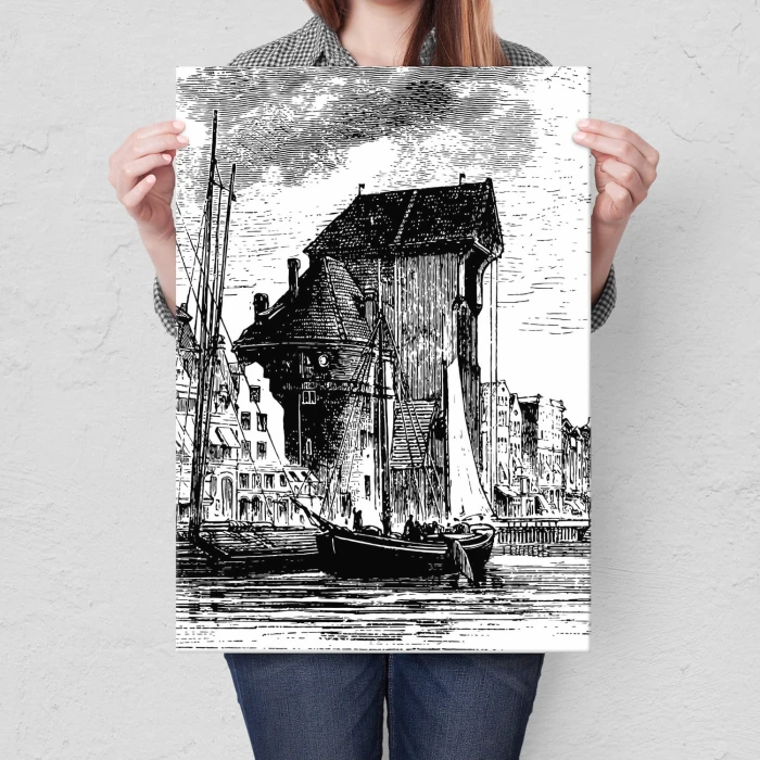 Poster metal Gdańsk 1874 r. gift