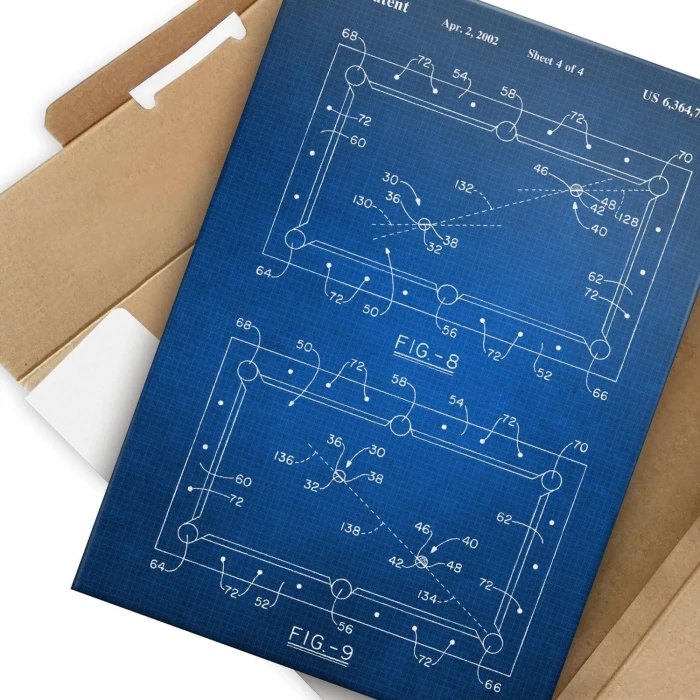 Poster metal Billiard table Tech gift