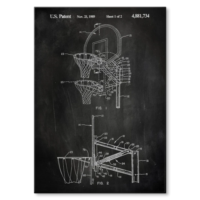 Poster metal Basketball sport Slate gift