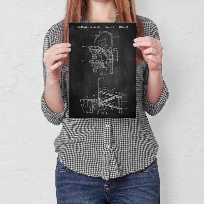 Poster metal Basketball sport Slate gift