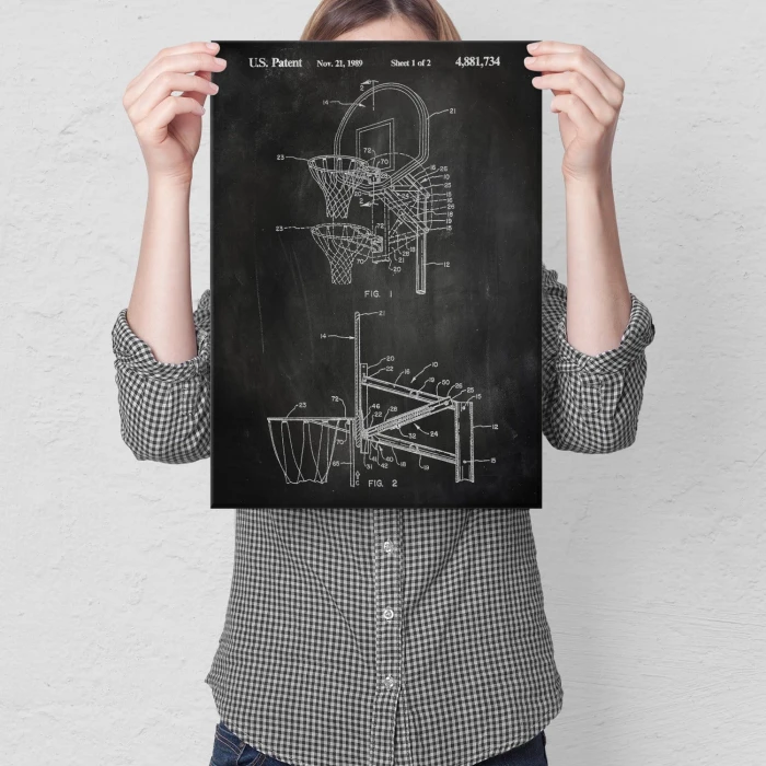 Poster metal Basketball sport Slate gift