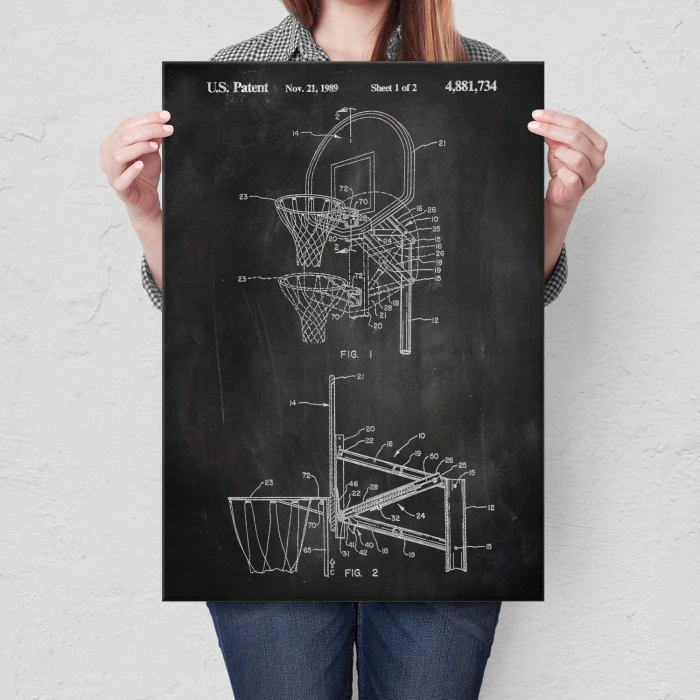 Poster metal Basketball sport Slate gift