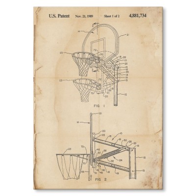 Poster metal Basketball sport Retro gift