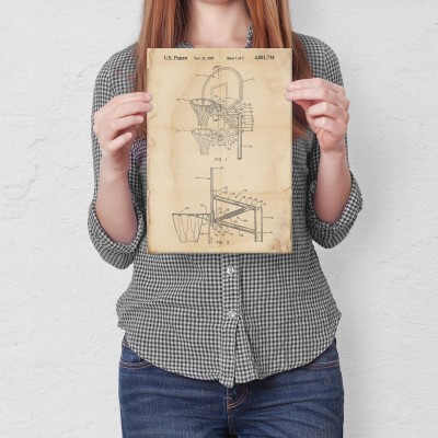 Poster metal Basketball sport Retro gift