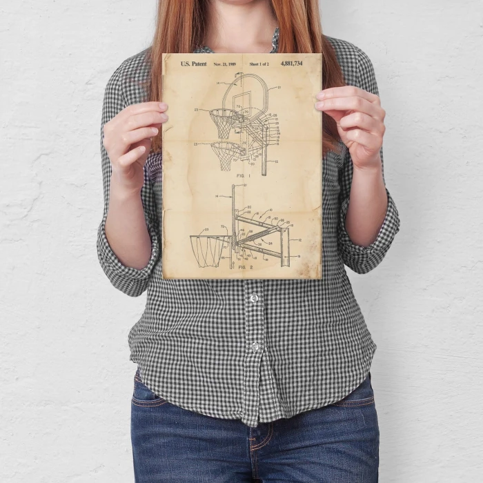 Poster metal Basketball sport Retro gift