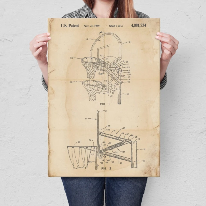 Poster metal Basketball sport Retro gift