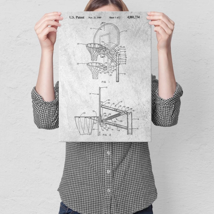 Plakat metalowy Basketball sport Stone Prezent