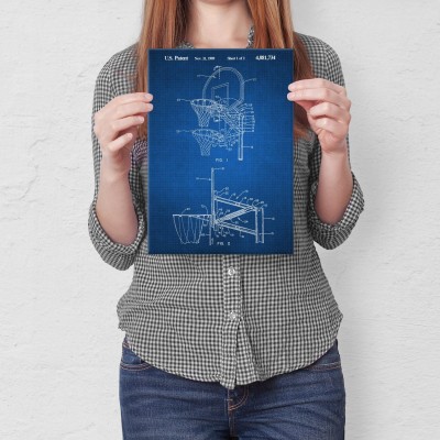 Poster metal Basketball sport Tech gift