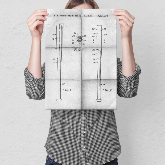 Plakat metalowy Baseball bat Daily Prezent