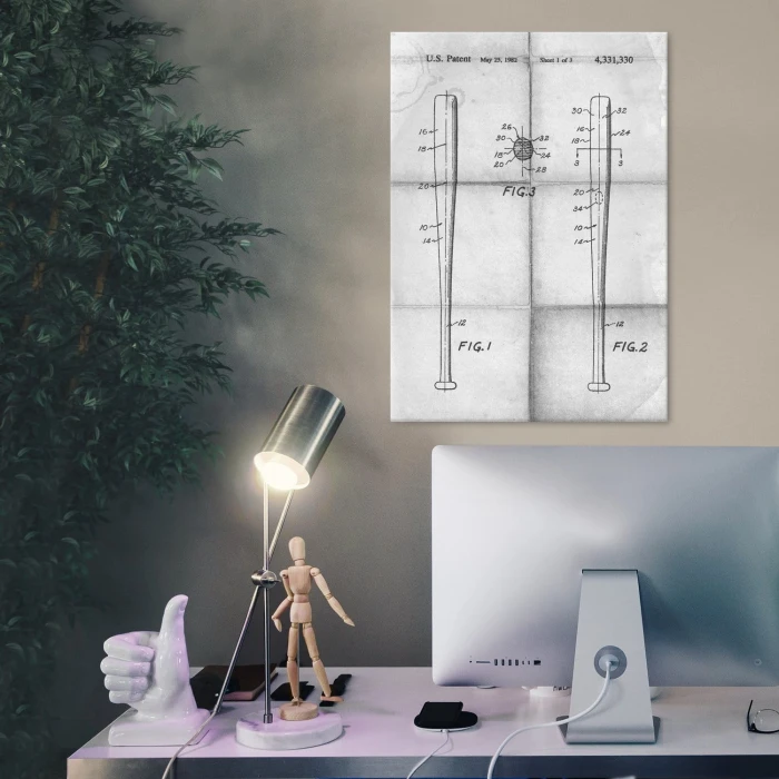 Poster metal Baseball bat Daily gift