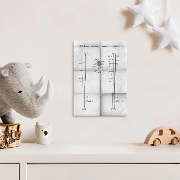 Plakat metalowy Baseball bat Daily Prezent