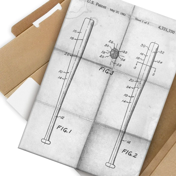 Plakat metalowy Baseball bat Daily Prezent