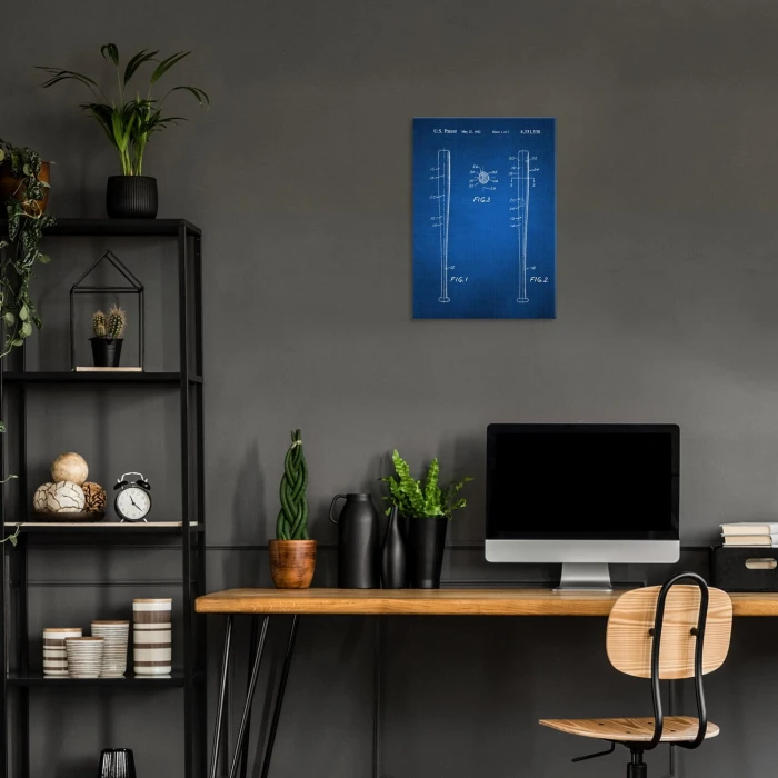 Poster metal Baseball bat Tech gift