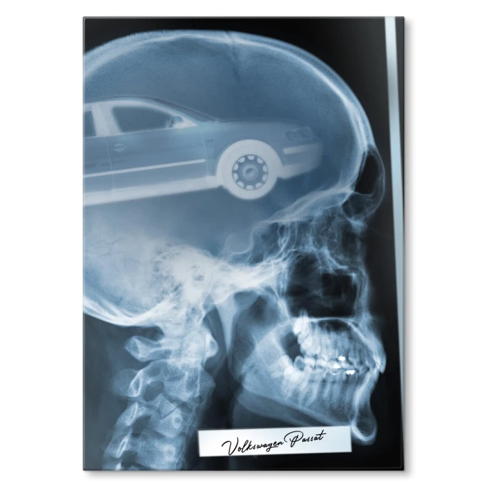 Poster metal Rentgen VW Passat