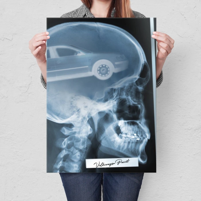 Plakat metalowy Rentgen VW Passat