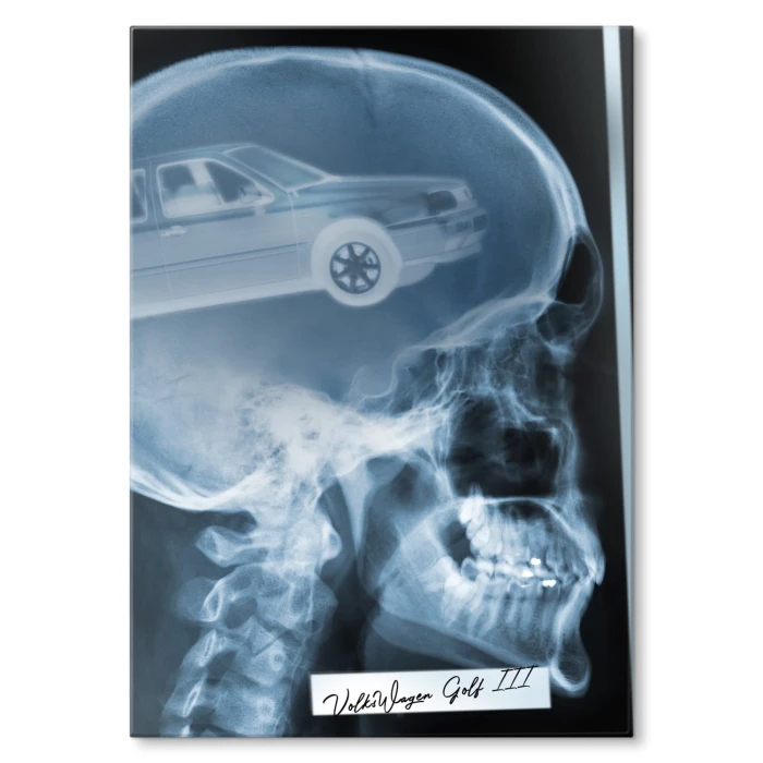 Plakat metalowy Rentgen VW Golf III