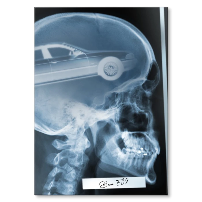Poster metal Rentgen BMW E39 gift