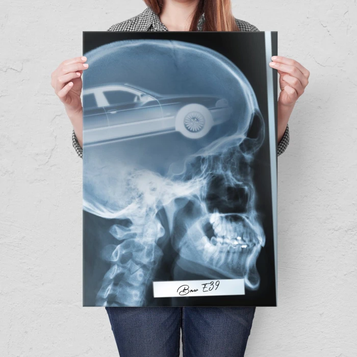 Poster metal Rentgen BMW E39 gift