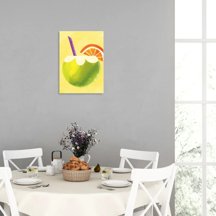 Plakat metalowy Wakacje i drinki Prezent