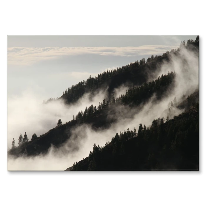 Plakat metalowy Bieszczady we mgle Prezent