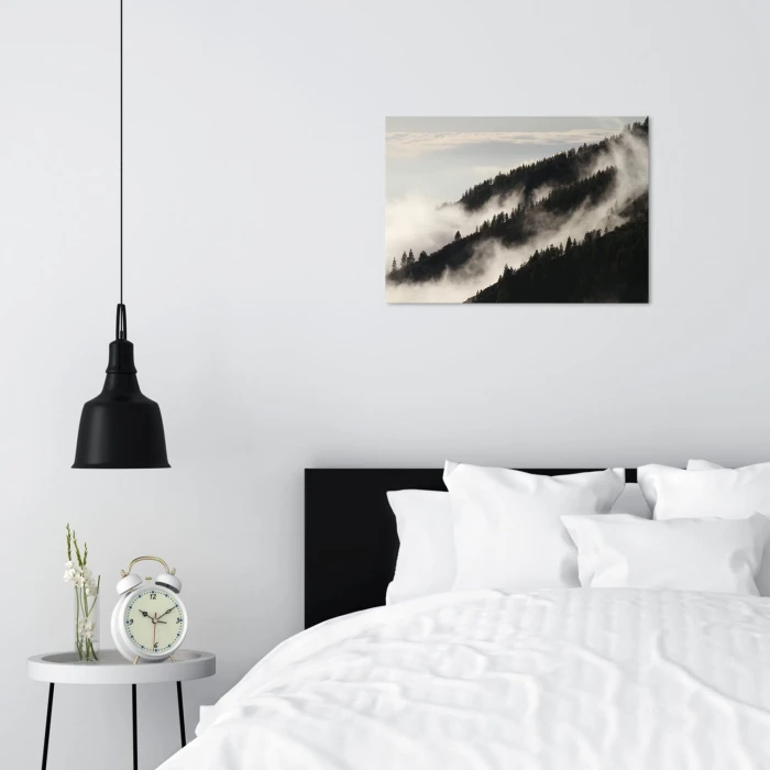 Plakat metalowy Bieszczady we mgle Prezent