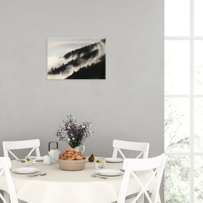 Plakat metalowy Bieszczady we mgle Prezent