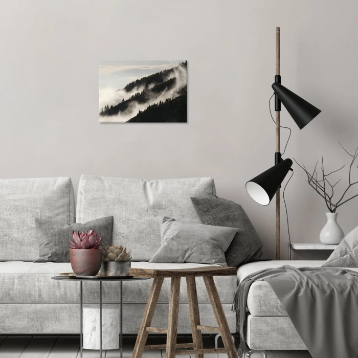 Plakat metalowy Bieszczady we mgle Prezent