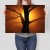 Plakat metalowy Drzewo w promieniach Prezent