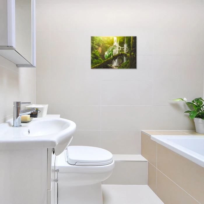 Plakat metalowy Kameleon Prezent