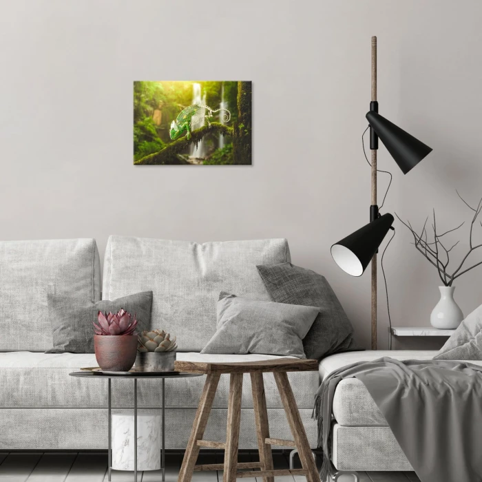Poster metal Kameleon gift
